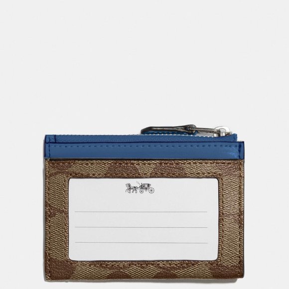 Mini Skinny Id Case In Signature Canvas - Picture 5 of 15